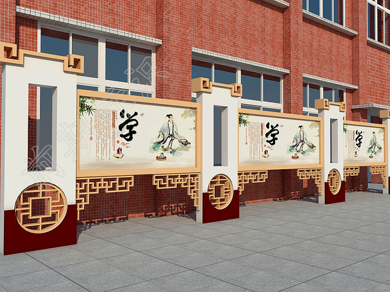 學(xué)校宣傳欄廠家分享：學(xué)校宣傳欄設(shè)計三大因素